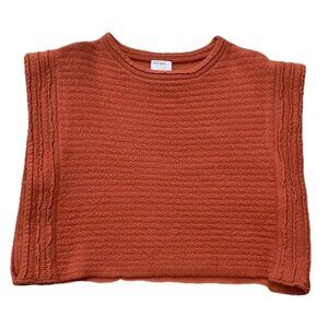 Kerisma Sweater Womens OS Burnt Orange Cropped Oversized Boxy Sleeveless
